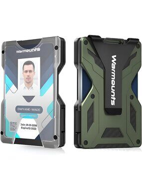 Money Clip Tactical Wallet, Carbon Fiber Wallet, RFID Blocking Minimalist Wallet